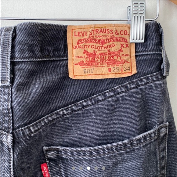 Vintage black Levi 501s - Picture 3 of 4